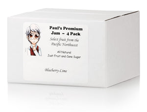 Paul's Blueberry-Lime Jam 4-Pack (Includes Shipping)